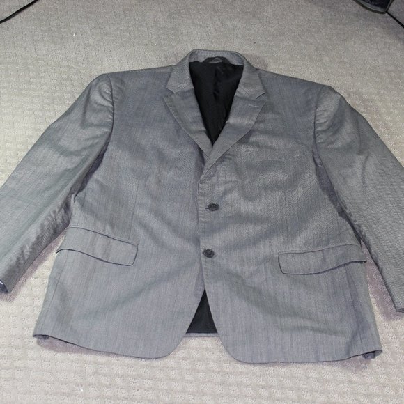 Haggar Suit Up System 46R 2-Button Light Grey Blazer / Sport coat / Suit Jacket - Picture 1 of 6